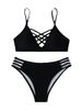 Verve New Sexy Two-Piece Swimsuit With Drawstring, Solid Color Bikini For Women, Sports Style_ecoleips.com