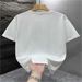 Women's Clothing Ladies Summer T-Shirt Casual Round Neck Printed Short Sleeve Fashion Cute Top Spot_ecoleips.com
