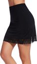 New Women's Anti-penetration Lining Skirt, Anti-light Skirt, Summer Lace Unilateral Split Bottom Skirt_ecoleips.com