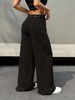Summer High-Waisted A-Line Straight Leg Pants For Women Trendy Fashion Cool Loose Fit Slimming Casual Suit Pants_ecoleips.com