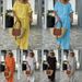 Spring/Summer Women's Two-Piece Set American Style Drawstring Round Neck Top And Loose Pants Casual Comfortable_ecoleips.com