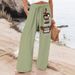 Aria Basics 2025 New Cross-Border Model: European And American Street Style Plus Size Casual Pants, Wide-Leg Sports_ecoleips.com