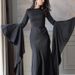 Muslim Dress Women Elegant Dubai Abaya Dress – Slim Fit With Waist Detail (White/White/Red/Dark Blue/Black, XS-XXXL)_ecoleips.com