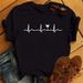 Wholesale Cross-border Women's T-shirts, New Printed Wine Glass Summer T-shirts_ecoleips.com
