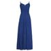 Women Summer V Neck Button Down Sleeveless Strap Long Dress Elegant Casual Commuter Solid Color Maxi Dress For Ladies_ecoleips.com