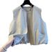 Korean-style Round-neck Fashionable Women's Vest, 2025 Autumn New Layered Design Sleeveless Vest Jacket_ecoleips.com