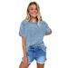 Spring/Summer Cross-Border New Street Style Fashion Trendy Brand Solid Color Round Neck Short Sleeve T-Shirt Top_ecoleips.com