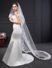 Women's Clothing Trailing Wedding Dress Bridal Veil White Lace Sequins Lace Metal Hair Comb Two Layers Of Bridal Veil_ecoleips.com