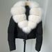 Women's Short Down Jacket With Oversized Fox Fur Collar - Winter Fashion Coat With White Duck Down, Detachable Fur, Loose Fit, Multiple Colors_ecoleips.com