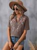 2025 Summer New Fashionable Ten Thousand Needles Embroidered Splicing Lace Top Women's T_ecoleips.com