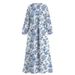 Modest Long Abaya Dress Loose Fitting Muslim Style Loose Polyester Dress_ecoleips.com