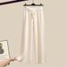 Women's Clothing Sweater Wide Leg Pants Trendy Winter Outfit Set For Petite Women - Knit Sweater, Thick Vest & Wide Leg Pants, Stylish & Youthful_ecoleips.com