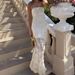 Women's Strapless Slim Fit Gown Floor Length Casual Elegant Fashion Dress Thin Material Suitable For Summer_ecoleips.com
