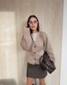 Women's Casual Long Sleeved Button Sweater Cardigan Solid Color Spring Autumn Fashion Solid Color_ecoleips.com