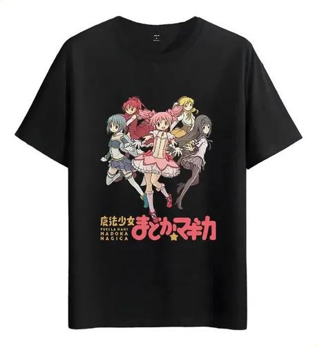 Women's T-Shirts Tshirt Muscle Freaks Anime Girls Madoka Magica Estilo_ecoleips.com