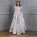Women's Clothing New Lace Embroidered Wedding Dress Evening Dress Banquet Dress_ecoleips.com