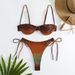 Women's Clothing Bikini Underwire Swimsuit Three point Sexy Swimsuit Women's Gradient Color_ecoleips.com