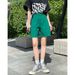 Fashionable Denim Shorts Women, Summer New Korean Style High-waisted Wide-leg Shorts, Slimming And Unique Straight-leg_ecoleips.com