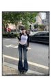 Y2K Slim Fit High Waist Casual Womens Jeans Retro Denim Pants Low Rise Flared Trousers Long Bootcut Drag Autumn For Women_ecoleips.com