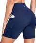 Multi Color High Waist Yoga Sports Shorts High Elastic Fitness Running Women's Active Wear Polyester Leggings_ecoleips.com