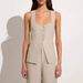 Women's Clothing High End New Vest Suit Cotton Square Collar Sleeveless Vest Top Trousers Two Piece Suit_ecoleips.com