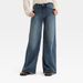 Cross-border European And American Women's Fashion Basic High-waisted Wide-leg Jeans, Casual Loose Versatile Mom Jeans_ecoleips.com