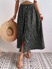 Aria Basics Aria Basics In Stock 2025 New Model Cross-border European American Printed With Buttons And Ties, Long Summer Pastoral A-line Skirt,_ecoleips.com