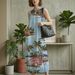 European And American French Lantern Long Skirt, Digital Printed Neck Hanging Flower Bud Skirt, Women's Clothing_ecoleips.com