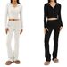 2023 New European And American Cross-Border Knitted Hooded Women's Fashion Sexy High-Waisted Long-Sleeve Long Pants_ecoleips.com