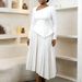 Aria Basics Aria Basics D617 European And American Cross-border Women's Clothing 2026 Spring New Elegant Style Asymmetrical Collar High-waisted_ecoleips.com