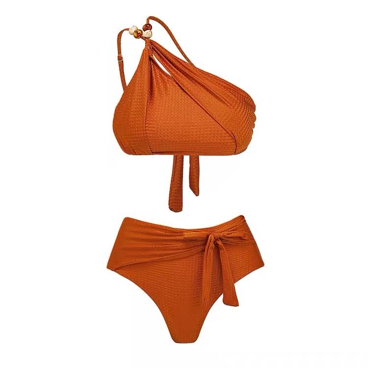 Women's Clothing Three Piece Bikini Swimsuit Female Bikini Split Chiffon Long Skirt Swimsuit Suit_ecoleips.com