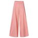 In-stock Foreign Trade 2026 Spring OL Women's Solid Color High-waisted Wide-leg Thin Casual Pants_ecoleips.com