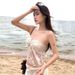 Unique Design Women's Lace Strapless Swimsuit Two Piece Long Dress for Island Vacations Hot Springs Sexy Photoshoots_ecoleips.com