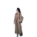 Khaki Trench For Petite Women, High-End Feel, 2025 Spring And Autumn New Korean British Style, Mid-Length Elegant Coat_ecoleips.com