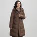 Women's Winter Padded Parka Coat With Hood, Long Quilted Jacket For Cold Weather, Warm Polyester Filling, Plus Size Available_ecoleips.com