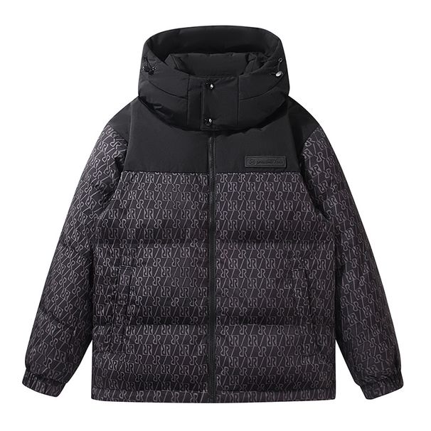 Unisex Winter down Jacket Thickened Short Hooded Warm Top Couple Style White Duck down Outerwear Archer0603 YR5816P180_ecoleips.com