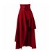 K Fashionable Irregular Half Length Long Skirt_ecoleips.com