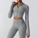 Women's Clothing Zipper Outdoor Running Sports Yoga Jacket Slimming Fitness Long Sleeved Jacket Girls Quick Drying Yoga Clothes_ecoleips.com