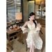 Ethnic Style Bohemian For Women Summer New Plus Size Beach Vacation Strap Long Dress Two-Piece Set_ecoleips.com