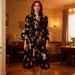 French Retro Slimming Dress for Women Sexy Lace Trim High-End Feel Tie Waist Autumn Dress_ecoleips.com