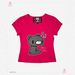 Ins Depressed Bear Personalized Print Solid Color Slim-fit Short-sleeve T-shirt For Women, 2025 Summer New Style,_ecoleips.com