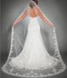 Women's Clothing White Lace Veil New Style 3 Meter Length With Hair Comb For Women Wedding Party Wear_ecoleips.com