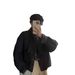 girl 2025 Korean Style Autumn Winter New Matching Scarf Women's Short Top Coat Round Neck Jacket Cotton Clothing_ecoleips.com