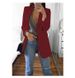 Elegant Notch Lapel Blazer For Women - Slim Fit Knit Cardigan Jacket, Office & Casual Wear, S/M/L/XL/2XL/3XL/4XL/5XL_ecoleips.com