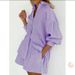 European And American Style Jacquard Shirt 2026 Women's Striped Puff Sleeve Shorts Casual Suit With A Sense Of Design_ecoleips.com