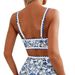 Women's Sexy Bikini Swimsuit Flower Bud Print One Piece Swimwear Regular Fit Polyester Spring/Summer/Autumn Seasonal Wear_ecoleips.com