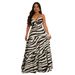 European And American Style Women's Long Printed Suspender Dress Sexy Strappy Design Factory Wholesale Amazon Fashion_ecoleips.com