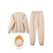 Women's Round Neck Sweatshirt Letter Print Casual Loose Sportswear Top For Autumn Winter_ecoleips.com