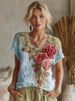 Women's 3D Printed Off-Shoulder Top Autumn Elegant Faux Jacquard European American Style New Cross Border E Commerce_ecoleips.com