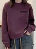 High-end Women's Sweatshirt, New Spring, Autumn, And Winter Style, Fleece-lined, Fashionable Round Neck, Loose Fit,_ecoleips.com